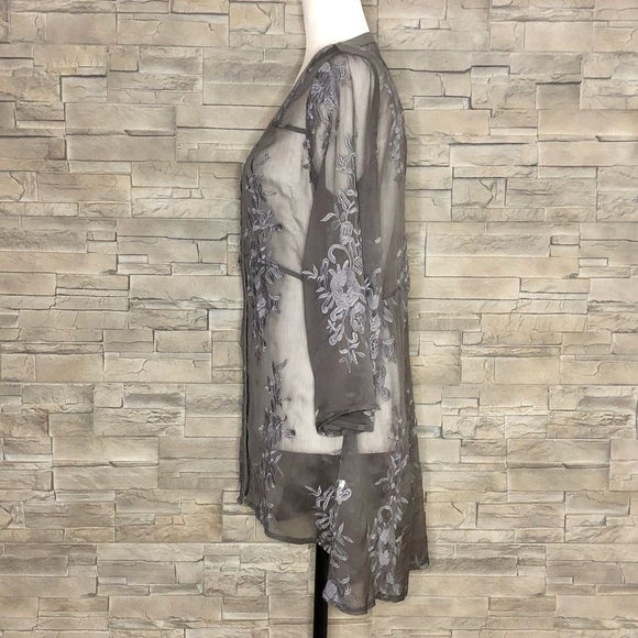 Charlie B sheer embroidered tunic - Picture 3 of 5